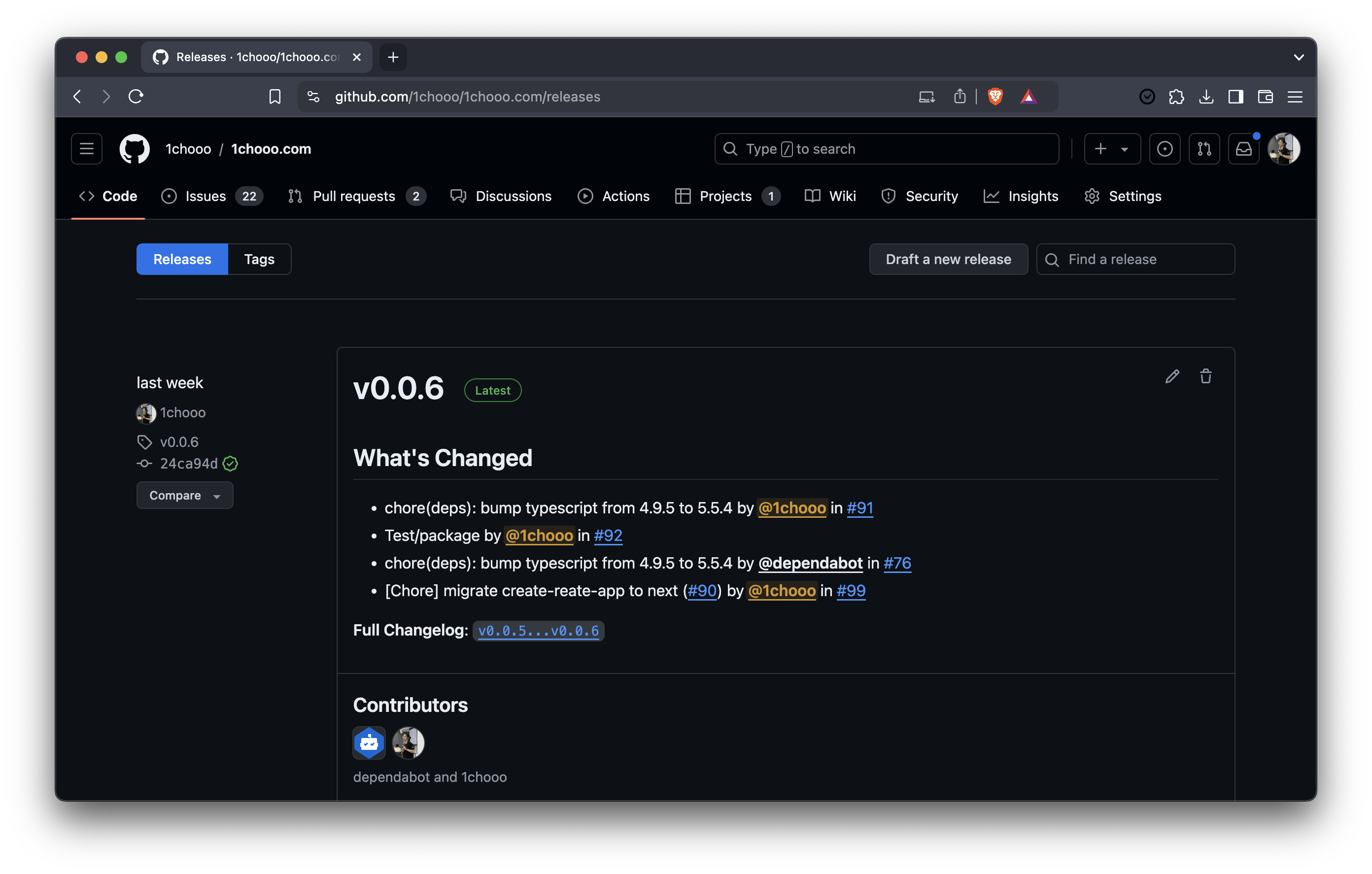 raoazwar.dev — Tagging and Releases